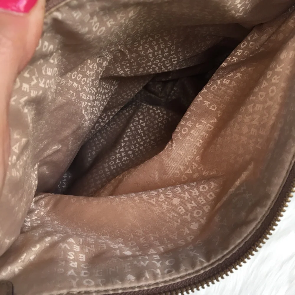 Kate Spade Ostrich Tan / Cream Purse
